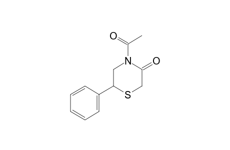 6-Phenylthiomorpholin-3-one, N-acetyl