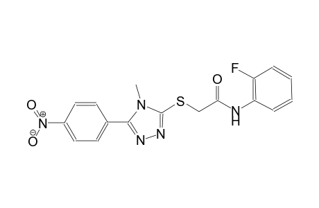 N-(2-fluorophenyl)-2-{[4-methyl-5-(4-nitrophenyl)-4H-1,2,4-triazol-3-yl]sulfanyl}acetamide