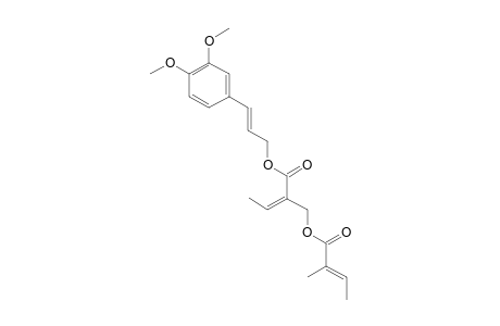 3',4'-DIMETHOXYCINNAMYL-(Z)-2-TIGLOYLMETHYL-2-BUTENOATE