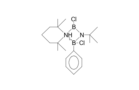 3-tert-Butyl-2,4-dichloro-1,1-(1,1,5,5-tetramethyl-pentamethylene)-2-phenyl-1,3,2,4-diazadiboret