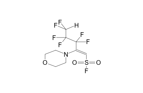 1H,5H-1-FLUOROSULPHONYL-2-MORPHOLINOPOLYFLUOROPENT-1-ENE