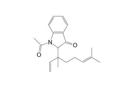 1-Acetyl-2-(1,5-dimethyl-1-vinyl-hex-4-enyl)indolin-3-one