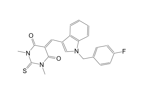 5-{[1-(4-fluorobenzyl)-1H-indol-3-yl]methylene}-1,3-dimethyl-2-thioxodihydro-4,6(1H,5H)-pyrimidinedione
