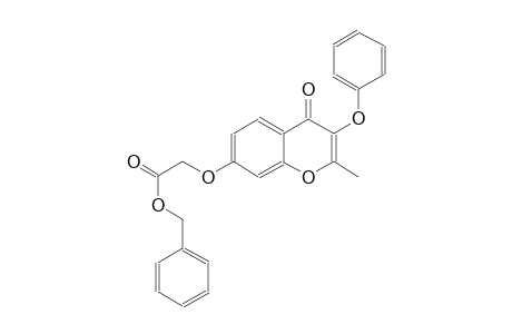 acetic acid, [(2-methyl-4-oxo-3-phenoxy-4H-1-benzopyran-7-yl)oxy]-, phenylmethyl ester