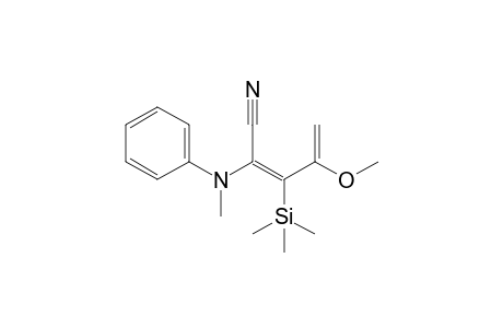 (Z)-4-Methoxy-2-(N-methylanilino)-3-trimethylsilylpenta-2,4-dienenitrile