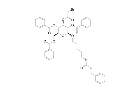 5-[(BENZOYLOXYCARBONYL)-AMINO]-PENTYL-2,4,6-TRI-O-BENZOYL-3-O-(BrOMOACETYL)-BETA-D-GLUCOPYRANOSIDE