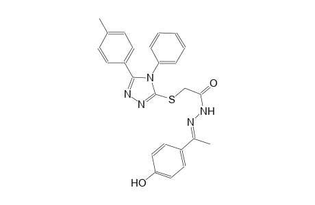 N'-[(E)-1-(4-hydroxyphenyl)ethylidene]-2-{[5-(4-methylphenyl)-4-phenyl-4H-1,2,4-triazol-3-yl]sulfanyl}acetohydrazide