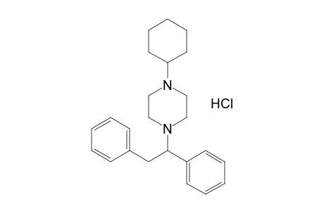 1-Cyclohexyl-4-(1,2-diphenylethyl)piperazine hydrochloride