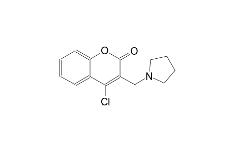 2H-1-benzopyran-2-one, 4-chloro-3-(1-pyrrolidinylmethyl)-