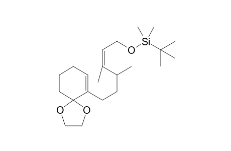 2-[(Z)-6-tert-Butyldimethylsilyloxy-3,4-dimethyl-4-hexenyl]-2-cyclohexenespiro-2',5'-dioxacyclopentane