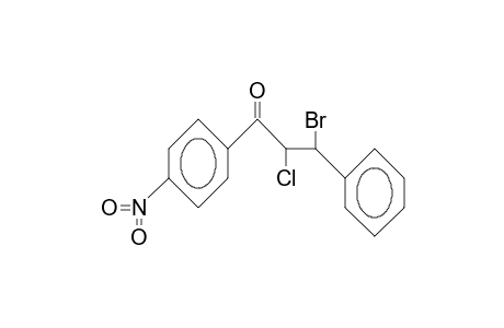 erythro-3-Bromo-2-chloro-4'-nitro-3-phenyl-propiophenone