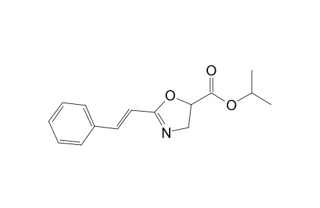 Isopropyl 2-(2-phenylvinyl)-4,5-dihydro-1,3-oxazole-5-carboxylate