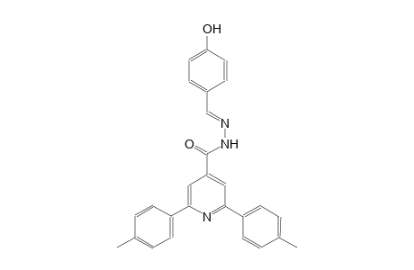 N'-[(E)-(4-hydroxyphenyl)methylidene]-2,6-bis(4-methylphenyl)isonicotinohydrazide