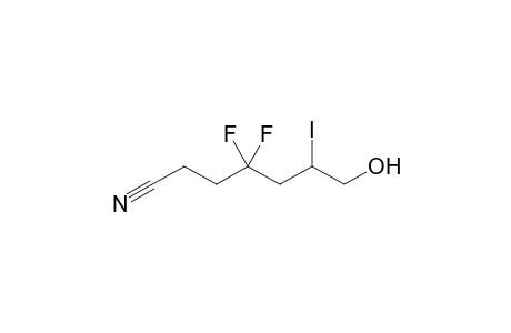 4,4-bis(fluoranyl)-6-iodanyl-7-oxidanyl-heptanenitrile