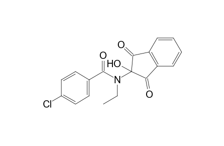 p-chloro-N-(1,3-dioxo-2-hydroxy-2-indanyl)-N-ethylbenzamide