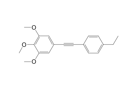 1-[p-Ethylphenyl]-2-(3',4',5'-trimethoxyphenyl)ethyne