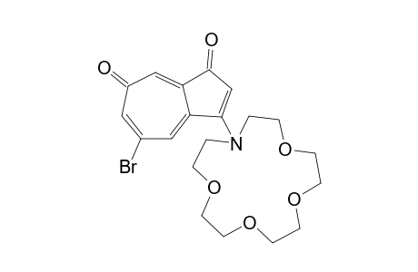 5-Bromo-3-(aza-15-crown-5)-1,7-azulenequinone