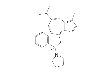 1-Methyl-7-isopropyl-4-(2-phenyl-2-(1-pyrrolidinyl))propyl)azulene