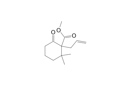 1-Allyl-6-keto-2,2-dimethyl-cyclohexanecarboxylic acid methyl ester