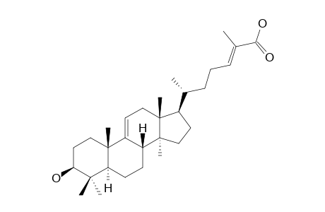 3.beta.-Hydroxylanost-9(11),24(25)-dien-26-oic acid