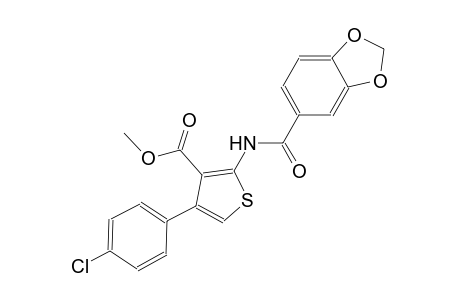 methyl 2-[(1,3-benzodioxol-5-ylcarbonyl)amino]-4-(4-chlorophenyl)-3-thiophenecarboxylate