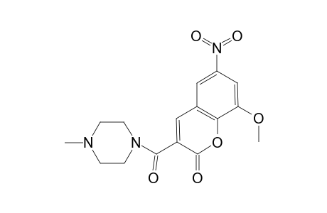 8-Methoxy-3-[(4-methylpiperazin-1-yl)carbonyl]-6-nitro-2H-chromen-2-one