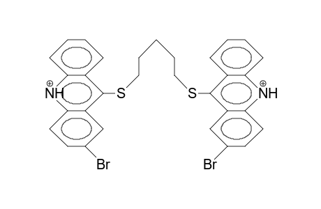 1,5-Bis(2-bromo-9-acridinylthio)-pentane dication