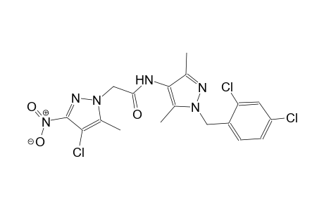 2-(4-chloro-5-methyl-3-nitro-1H-pyrazol-1-yl)-N-[1-(2,4-dichlorobenzyl)-3,5-dimethyl-1H-pyrazol-4-yl]acetamide