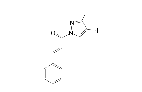 (E)-3,4-DIIODO-1-(1-OXO-3-PHENYL-2-PROPENYL)-1H-PYRAZOLE