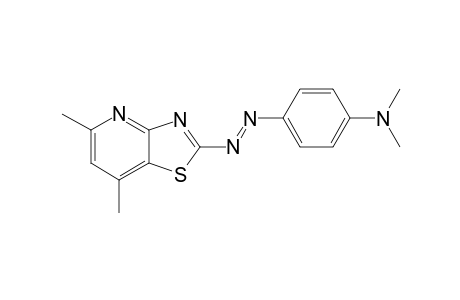 5,7-Dimethyl-2-[ 4'-dimethylamino(phenylazo)]-thiazolo[4,5-b]pyridine