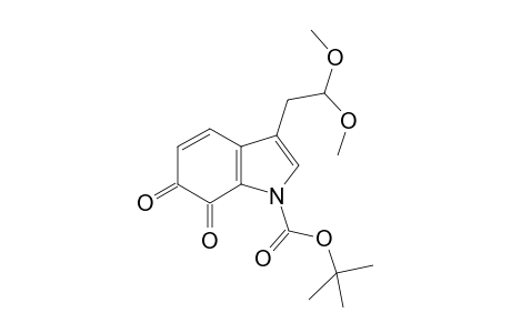 1-(t-Butoxycarbonyl)-3-[2',2'-dimethoxyethyl]-1H-idole-6,7-quinone