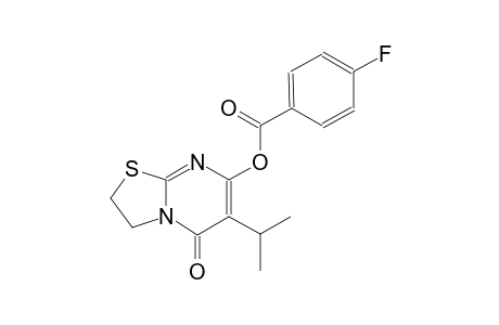benzoic acid, 4-fluoro-, 2,3-dihydro-6-(1-methylethyl)-5-oxo-5H-thiazolo[3,2-a]pyrimidin-7-yl ester