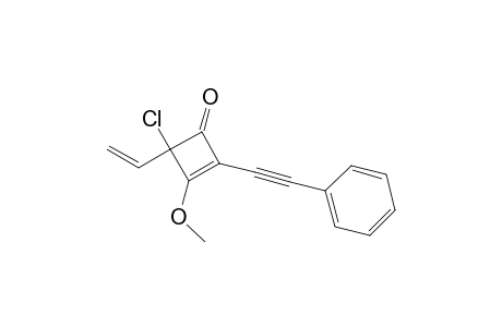 4-Chloro-4-ethenyl-3-methoxy-2-(phenylethynyl)-2-cyclobuten-1-one