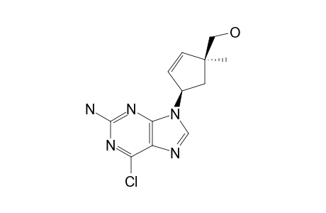2-AMINO-6-CHLORO-9-[(1'R,4'S)-4'-HYDROXYMETHYL-4'-METHYL-2'-CYCLOPENTEN-1'-YL]-9H-PURINE