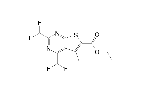 Ethyl 5-Methyl-2,4-bis(difluoromethyl)thieno[2,3-d]pyrimidine-6-carboxylate