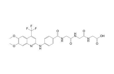 (2-{2-[4-(6,7-Dimethoxy-4-trifluoromethyl-quinolin-2-ylamino)-benzoylamino]-acetylamino}-acetylamino)acetic acid