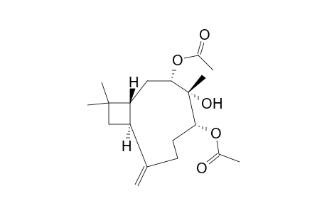 7.alpha.(S),9.alpha.(R)-Diacetoxy-8.alpha.(R)-hydroxy-1(12)-caryophyllene