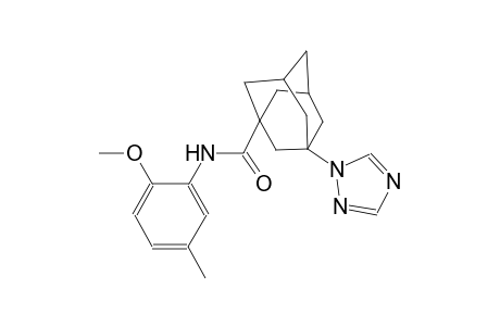 N-(2-methoxy-5-methylphenyl)-3-(1H-1,2,4-triazol-1-yl)-1-adamantanecarboxamide