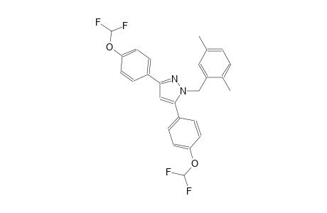 3,5-bis[4-(difluoromethoxy)phenyl]-1-(2,5-dimethylbenzyl)-1H-pyrazole