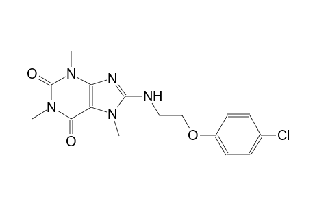 1H-purine-2,6-dione, 8-[[2-(4-chlorophenoxy)ethyl]amino]-3,7-dihydro-1,3,7-trimethyl-
