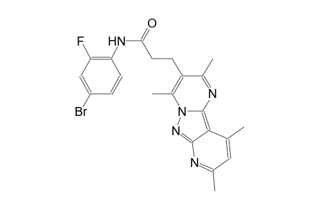 pyrido[2',3':3,4]pyrazolo[1,5-a]pyrimidine-3-propanamide, N-(4-bromo-2-fluorophenyl)-2,4,8,10-tetramethyl-