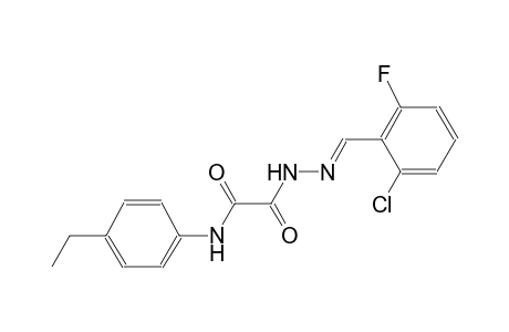acetic acid, [(4-ethylphenyl)amino]oxo-, 2-[(E)-(2-chloro-6-fluorophenyl)methylidene]hydrazide