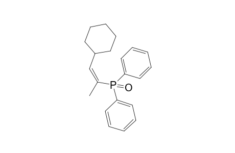 1-CYCLOHEXYL-2-DIPHENYLPHOSPHINYL-1-PROPENE;(Z)-ISOMER;MINOR