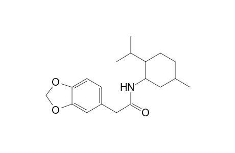 2-benzo[1,3]dioxol-5-yl-N-(2-isopropyl-5-methyl-cyclohexyl)acetamide