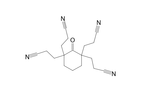 2-oxo-1,1,3,3-cyclohexanetetrapropionitrile