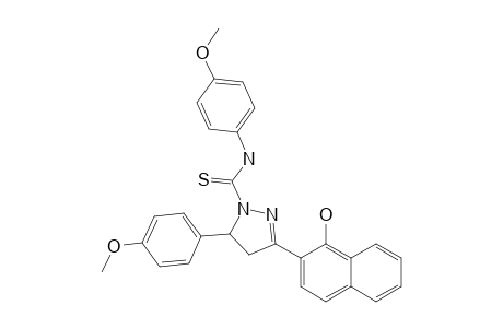 3-(1-HYDROXY-NAPHTHALEN-2-YL)-N,5-BIS-(4-METHOXYPHENYL)-PYRAZOLINE-1-CARBOTHIOAMIDE
