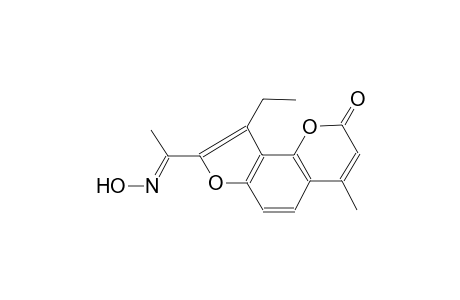 2H-furo[2,3-h][1]benzopyran-2-one, 9-ethyl-8-[(1E)-1-(hydroxyimino)ethyl]-4-methyl-
