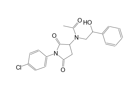 acetamide, N-[1-(4-chlorophenyl)-2,5-dioxo-3-pyrrolidinyl]-N-(2-hydroxy-2-phenylethyl)-