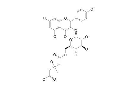 KAEMPFEROL-3-O-BETA-D-GLUCOPYRANOSIDE-6''-(3-HYDROXY-3-METHYL-GLUTARATE)