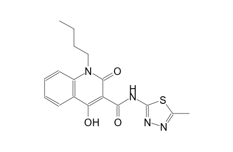 1-butyl-4-hydroxy-N-(5-methyl-1,3,4-thiadiazol-2-yl)-2-oxo-1,2-dihydro-3-quinolinecarboxamide